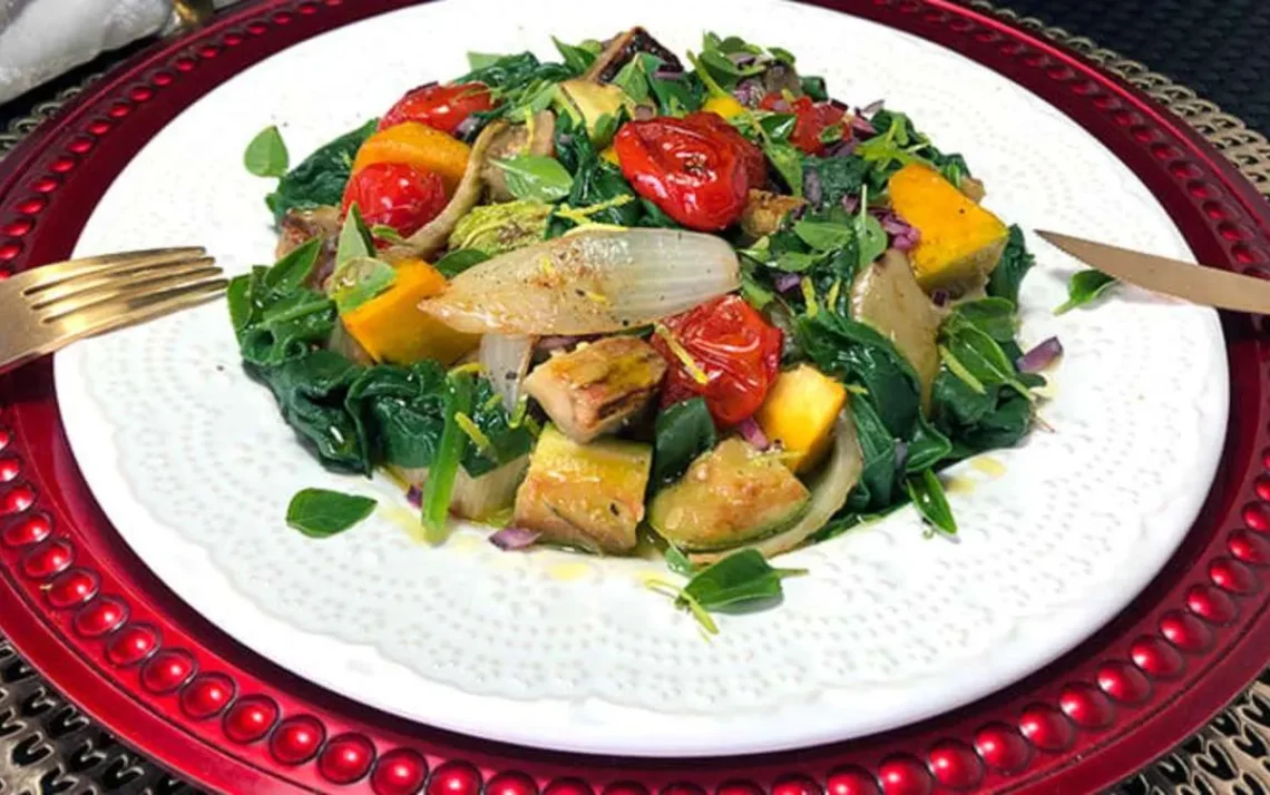 salada, de vegetais;